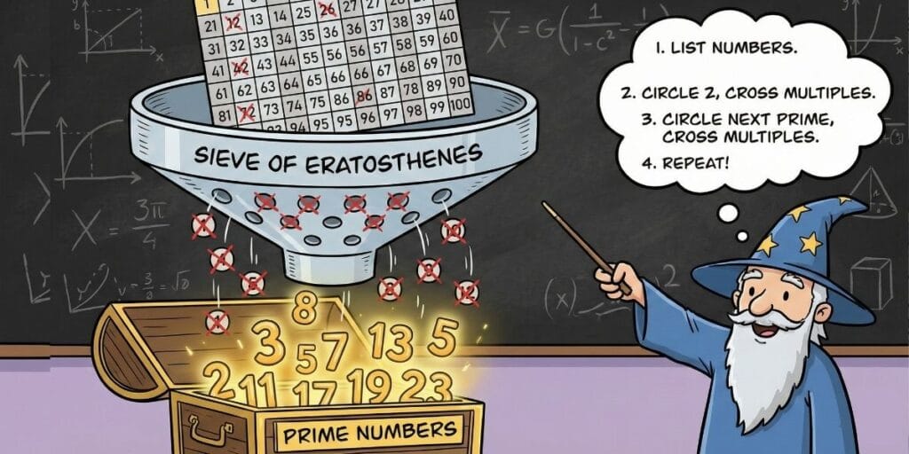 Prime numbers between 1 to 100